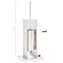 5 L silver stainless steel manual stuffer by vidaXL, Kitchen appliances - Ref: Foro24-50962, Price: 232,70 €, Discount: %