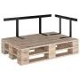 Rückenlehne für Palettensofa 110 cm, schwarzes Eisen von vidaXL, Gartenmöbelzubehör - Ref: Foro24-315790, Preis: 51,56 €, Rab...