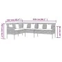 L-shaped garden sofa with black synthetic rattan cushions by vidaXL, Outdoor sofas - Ref: Foro24-362336, Price: 256,70 €, Dis...