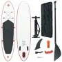 Inflatable red and white paddle surf set SUP board by vidaXL, Paddleboards - Ref: Foro24-90632, Price: 142,33 €, Discount: %