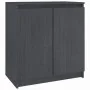 Beistellschrank aus massivem, grauem Kiefernholz, 60 x 36 x 65 cm von vidaXL, Sideboards - Ref: Foro24-808100, Preis: 79,82 €...