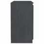Armario auxiliar madera maciza de pino gris 60x36x65 cm de vidaXL, Aparadores - Ref: Foro24-808100, Precio: 79,80 €, Descuent...