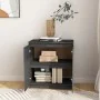 Armario auxiliar madera maciza de pino gris 60x36x65 cm de vidaXL, Aparadores - Ref: Foro24-808100, Precio: 79,80 €, Descuent...