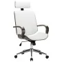 Silla oficina con reposacabezas cuero sintético madera blanco de vidaXL, Sillas de oficina - Ref: Foro24-283135, Precio: 189,...