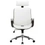 Office chair with synthetic leather headrest and white wood by vidaXL, Office chairs - Ref: Foro24-283135, Price: 189,51 €, D...