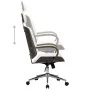 Office chair with synthetic leather headrest and white wood by vidaXL, Office chairs - Ref: Foro24-283135, Price: 189,51 €, D...