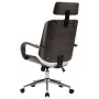 Silla oficina con reposacabezas cuero sintético madera blanco de vidaXL, Sillas de oficina - Ref: Foro24-283135, Precio: 189,...