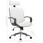 Office chair with synthetic leather headrest and white wood by vidaXL, Office chairs - Ref: Foro24-283135, Price: 189,51 €, D...