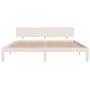 Estructura de cama madera maciza blanco Supe King 180x200 cm de vidaXL, Camas y somieres - Ref: Foro24-810511, Precio: 125,65...