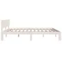 White solid wood bed frame Supe King 180x200 cm by vidaXL, Beds and slatted bases - Ref: Foro24-810511, Price: 126,07 €, Disc...
