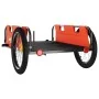 Anhänger für Fahrräder aus Eisen und orangefarbenem Oxford-Stoff von vidaXL, Fahrradanhänger - Ref: Foro24-94173, Preis: 94,0...