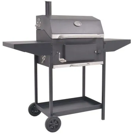 Holzkohle-Räuchergrill mit schwarzem unteren Regal von vidaXL, Grillen - Ref: Foro24-43048, Preis: 292,63 €, Rabatt: %