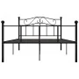 Estructura de cama de metal negro 120x200 cm de vidaXL, Camas y somieres - Ref: Foro24-284525, Precio: 122,74 €, Descuento: %
