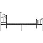 Estructura de cama de metal negro 120x200 cm de vidaXL, Camas y somieres - Ref: Foro24-284525, Precio: 122,74 €, Descuento: %
