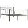 Graues Metallbettgestell 120x200 cm von vidaXL, Betten und Lattenroste - Ref: Foro24-284532, Preis: 86,22 €, Rabatt: %