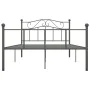 Gray metal bed frame 120x200 cm by vidaXL, Beds and slatted bases - Ref: Foro24-284532, Price: 86,22 €, Discount: %