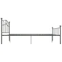 Gray metal bed frame 120x200 cm by vidaXL, Beds and slatted bases - Ref: Foro24-284532, Price: 86,22 €, Discount: %