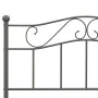 Gray metal bed frame 120x200 cm by vidaXL, Beds and slatted bases - Ref: Foro24-284532, Price: 86,22 €, Discount: %