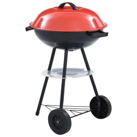 Barbacoa de carbón portátil con ruedas XXL 44 cm by vidaXL, Barbecues - Ref: Foro24-46611, Price: 62,13 €, Discount: %