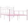 Rosa Metallbettgestell 140x200 cm von vidaXL, Betten und Lattenroste - Ref: Foro24-284540, Preis: 142,30 €, Rabatt: %