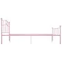 Rosa Metallbettgestell 140x200 cm von vidaXL, Betten und Lattenroste - Ref: Foro24-284540, Preis: 142,30 €, Rabatt: %