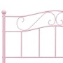 Rosa Metallbettgestell 140x200 cm von vidaXL, Betten und Lattenroste - Ref: Foro24-284540, Preis: 142,30 €, Rabatt: %