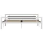Black and white metal bed frame 180x200 cm by vidaXL, Beds and slatted bases - Ref: Foro24-284549, Price: 177,31 €, Discount: %