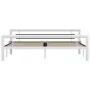 Schwarz-weißes Metallbettgestell 180x200 cm von vidaXL, Betten und Lattenroste - Ref: Foro24-284549, Preis: 177,31 €, Rabatt: %
