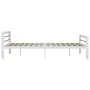 Black and white metal bed frame 180x200 cm by vidaXL, Beds and slatted bases - Ref: Foro24-284549, Price: 177,31 €, Discount: %