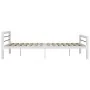 Schwarz-weißes Metallbettgestell 180x200 cm von vidaXL, Betten und Lattenroste - Ref: Foro24-284549, Preis: 177,31 €, Rabatt: %