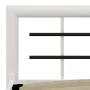 Schwarz-weißes Metallbettgestell 180x200 cm von vidaXL, Betten und Lattenroste - Ref: Foro24-284549, Preis: 177,31 €, Rabatt: %