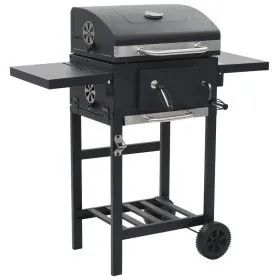 Charcoal barbecue with black bottom shelf by vidaXL, Barbecues - Ref: Foro24-44280, Price: 233,89 €, Discount: %