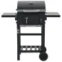Charcoal barbecue with black bottom shelf by vidaXL, Barbecues - Ref: Foro24-44280, Price: 233,89 €, Discount: %
