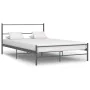Graues Metallbettgestell 160x200 cm von vidaXL, Betten und Lattenroste - Ref: Foro24-286495, Preis: 105,63 €, Rabatt: %