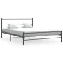 Gray metal bed frame 140x200 cm by vidaXL, Beds and slatted bases - Ref: Foro24-286494, Price: 98,32 €, Discount: %