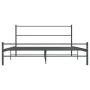 Graues Metallbettgestell 140x200 cm von vidaXL, Betten und Lattenroste - Ref: Foro24-286494, Preis: 98,32 €, Rabatt: %