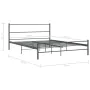 Graues Metallbettgestell 140x200 cm von vidaXL, Betten und Lattenroste - Ref: Foro24-286494, Preis: 98,32 €, Rabatt: %