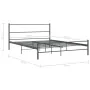 Gray metal bed frame 140x200 cm by vidaXL, Beds and slatted bases - Ref: Foro24-286494, Price: 98,32 €, Discount: %
