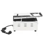 Grill parrilla estriada de acero inoxidable 1800 W 31x30,5x20cm de vidaXL, Planchas y parrillas eléctricas - Ref: Foro24-5074...