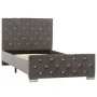 Estructura de cama de terciopelo gris 90x200 cm de vidaXL, Camas y somieres - Ref: Foro24-286829, Precio: 229,51 €, Descuento: %