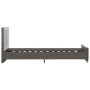 Estructura de cama de terciopelo gris 90x200 cm de vidaXL, Camas y somieres - Ref: Foro24-286829, Precio: 229,51 €, Descuento: %