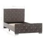 Estructura de cama de terciopelo gris 90x200 cm de vidaXL, Camas y somieres - Ref: Foro24-286829, Precio: 229,51 €, Descuento: %