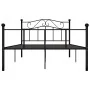 Black metal bed frame 140x200 cm by vidaXL, Beds and slatted bases - Ref: Foro24-284526, Price: 133,91 €, Discount: %