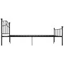 Black metal bed frame 140x200 cm by vidaXL, Beds and slatted bases - Ref: Foro24-284526, Price: 133,91 €, Discount: %