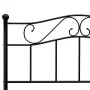 Black metal bed frame 140x200 cm by vidaXL, Beds and slatted bases - Ref: Foro24-284526, Price: 133,91 €, Discount: %