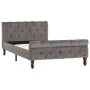 Estructura de cama de terciopelo gris 100x200 cm de vidaXL, Camas y somieres - Ref: Foro24-288558, Precio: 248,84 €, Descuent...