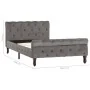 Estructura de cama de terciopelo gris 100x200 cm de vidaXL, Camas y somieres - Ref: Foro24-288558, Precio: 248,84 €, Descuent...