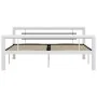 Schwarz-weißes Metallbettgestell 160x200 cm von vidaXL, Betten und Lattenroste - Ref: Foro24-284548, Preis: 154,15 €, Rabatt: %