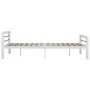 Schwarz-weißes Metallbettgestell 160x200 cm von vidaXL, Betten und Lattenroste - Ref: Foro24-284548, Preis: 154,15 €, Rabatt: %