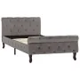 Grauer Samtbettrahmen 90x200 cm von vidaXL, Betten und Lattenroste - Ref: Foro24-288557, Preis: 256,40 €, Rabatt: %
